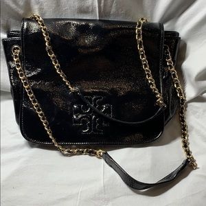 Black Patent Tory Burch Crossbody Bag
